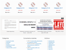 Tablet Screenshot of ligamontealban.com